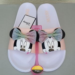 Disney Minnie Mouse slides women's size 10